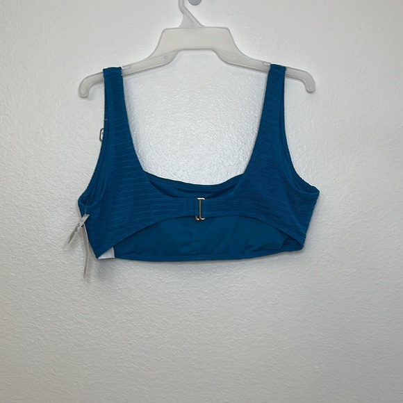Time & True Women’s Textured Boning for Support Bikini Top Sz L(12-14) Blue - Picture 8 of 11
